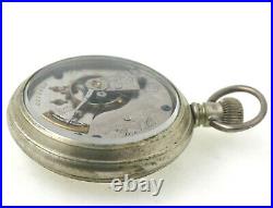 1887 Elgin 18 Size Pocket Watch Wheeler Model With Salesmans Sample Case