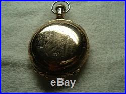 1887 SUPER CLEAN ROCKFORD 18S gold filled BOX HINGE HUNTER CASE pocket watch