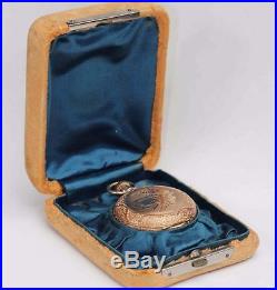 1889 WALTHAM HUNTING CASE Ornate Antique Pocket Watch with Box EXCELLENT+ COND