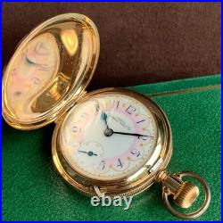 1889 Waltham Grade No. 3 18S Exceptional Fancy Dial & Hunting Case Pocket Watch