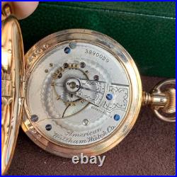 1889 Waltham Grade No. 3 18S Exceptional Fancy Dial & Hunting Case Pocket Watch