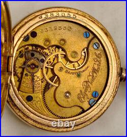 1890's ELGIN National Pocket Watch. 14K Gold Filled Case. Grade 109