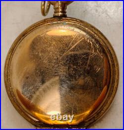 1890's ELGIN National Pocket Watch. 14K Gold Filled Case. Grade 109