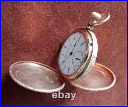 1891 Elgin Natl Watch Co Gold Filled Case Pocket Watch-Metropolitan Insuranc