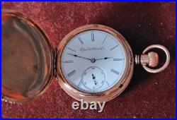 1891 Elgin Natl Watch Co Gold Filled Case Pocket Watch-Metropolitan Insuranc