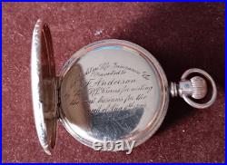 1891 Elgin Natl Watch Co Gold Filled Case Pocket Watch-Metropolitan Insuranc