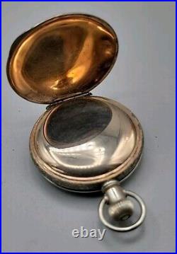 1892 US Watch CO Pocket Watch Model 1889 Gilt Hunter Case 7j 6s Antique Grade 66