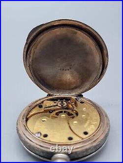 1892 US Watch CO Pocket Watch Model 1889 Gilt Hunter Case 7j 6s Antique Grade 66