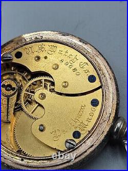 1892 US Watch CO Pocket Watch Model 1889 Gilt Hunter Case 7j 6s Antique Grade 66