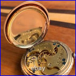 1893 Elgin Grade 117 Fancy Gold Filled Hunter Case Pocket Watch 6S 7 Jewels