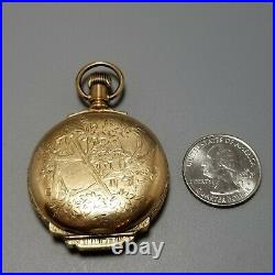 1893 Elgin Victorian Aesthetic Design Engraved GF 6s Hunter Pocket Watch Case