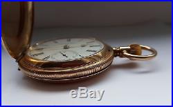 1894 WALTHAM AMERICAN/SWISS 14kt (56) GOLD POCKET WATCH FOR RUSSIA (CASE 942)