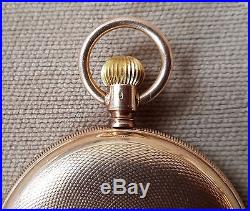 1894 WALTHAM AMERICAN/SWISS 14kt (56) GOLD POCKET WATCH FOR RUSSIA (CASE 942)