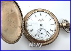 1895 Elgin 6s Gold Filled Hunting Case Pocket Watch