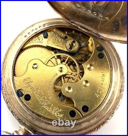1895 Elgin 6s Gold Filled Hunting Case Pocket Watch