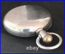 1895, Elgin, Size 18, Full Hunter, Coin Silver Pocket Watch. FREE 4 DAY SHIPPING