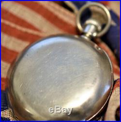 1896-98 Columbus King 21 Jewel Pocket Watch with Coin Silver Case