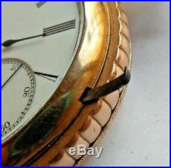 1896 Antique Elgin 18 Size Hunter's Case Gold Filled Pocket Watch Neat Case