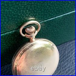 1896 Waltham Grade Seaside 0S 7J Gold Filled Guilloche Hunter Case Pocket Watch