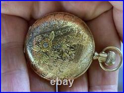 1898 Elgin 14K Solid Gold 53.8gr Grade 133 MULTI COLOR CASE Hunter Pocket RUNS
