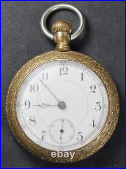 1899 Seth Thomas Liberty Grade 18s 7j Pocket Watch with Fancy Case Parts/Repair