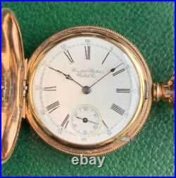 1899 U. S. Watch Co. 6S Fancy Guilloche Gold Filled Hunter Case Pocket Watch