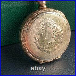 1899 U. S. Watch Co. 6S Fancy Guilloche Gold Filled Hunter Case Pocket Watch