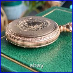 1899 U. S. Watch Co. 6S Fancy Guilloche Gold Filled Hunter Case Pocket Watch