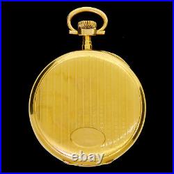 18K Gold 1920's Lip Chronometre Open Face Pocket Watch France Art Deco Case