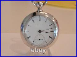 18SZ Elgin, Key Wind Pocket Watch, 4oz coin silver Case-1870-Vintage- Serviced