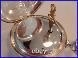 18SZ Elgin, Key Wind Pocket Watch, 4oz coin silver Case-1870-Vintage- Serviced