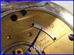 18SZ Elgin, Key Wind Pocket Watch, 4oz coin silver Case-1870-Vintage- Serviced