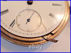 18SZ Elgin Pocket Watch-in Display Case. +Fob -Serviced-15J 1883