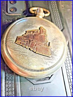 18S OF Case PINK GOLD RAIL ROAD jumbo LOCOMOTIVE CASE ROSE train