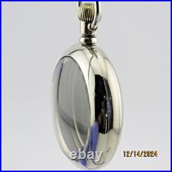 18S Philadelphia, locomotive engraved, 3 pcs, antique pocket watch case. (PC2)