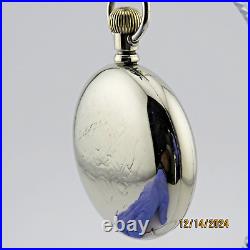 18S Philadelphia, locomotive engraved, 3 pcs, antique pocket watch case. (PC2)