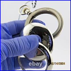 18S Philadelphia, locomotive engraved, 3 pcs, antique pocket watch case. (PC2)