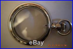 18 S-Pocket Watch- Swing out Display Case-Open Face-Lever set-Good Condition