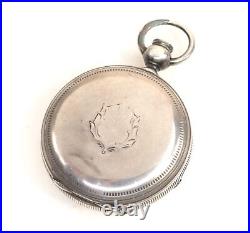 18 Size Pocket Watch Case Fahys Keywind No. 1 Coin Silver NA739