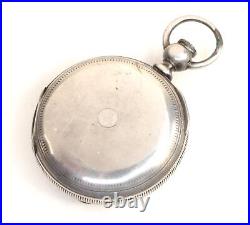 18 Size Pocket Watch Case Fahys Keywind No. 1 Coin Silver NA739