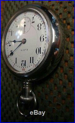 18s 19j Elgin Bw Raymond Rr Pocket Watch In A Very Nice Display Case