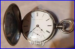 18s Elgin Coin Silver Hunting Case Pocket Watch