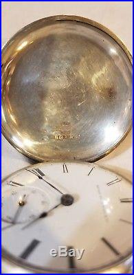 18s Elgin Coin Silver Hunting Case Pocket Watch