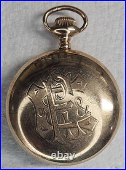 18s Gold Filled B of the LE & F Pocket Watch Case