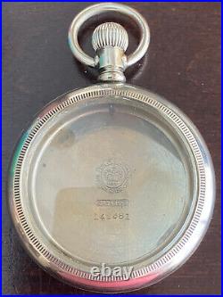 18s Philadelphia Pocket Watch Co. Case Only. Choo Choo On Back, Very Nice Shape