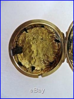 18th Century Very Fancy 18K Gold Pear Pocket Watch Case Only 54 mm Diameter