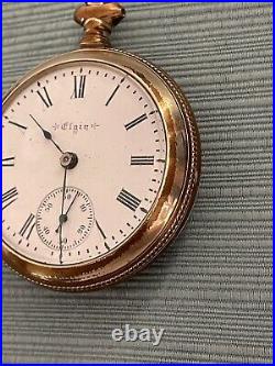 1900 Elgin Grade 218 Model 5 18s 15j Watch With Guaranteed Giant X GF Case