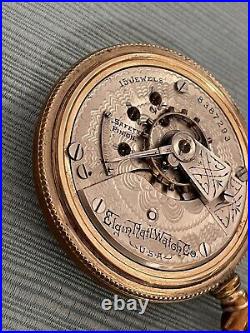1900 Elgin Grade 218 Model 5 18s 15j Watch With Guaranteed Giant X GF Case