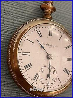 1900 Elgin Grade 218 Model 5 18s 15j Watch With Guaranteed Giant X GF Case