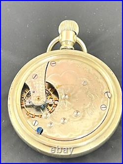 1900 Seth Thomas Open Face Pocket Watch 7j #600743 Displays Well